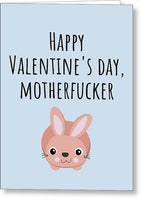 Funny Rude Valentine Card - Funny Card For Boyfriend - Best Friend Valentine Card - Motherfucker - Greeting Card