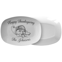 Personalized Thanksgiving Platter - Thanksgiving Gift Idea - Happy Thanksgiving - Serving Dish