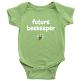 Cute Baby Bee One-Piece- Beekeeping Baby Shirt - Future Beekeeper - Baby Shower or First Birthday Present - Many Sizes And Colors Available