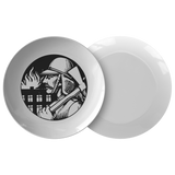 Firefighter Dinner Plate - Dishwasher Safe