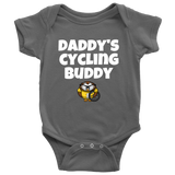 Cute Baby One-Piece- Cycling Baby Shirt - Daddy's Cycling Buddy - Customizing Available - Baby Shower Gift - Many Sizes And Colors Available