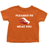 Butcher Toddler Shirt - Cute Butcher Toddler Tee - Pleased To Meat You - Birthday Gift