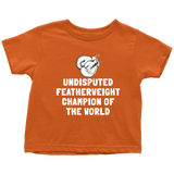 Cute Boxing Toddler Shirt - Boxing Toddler Tee - Boxer Gift - Toddler Birthday Gift - Featherweight Champion - Many Sizes, Colors - Cotton