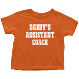 Cute Toddler Shirt - Coach Toddler Tee - Daddy's Assistant Coach - Birthday Gift Idea
