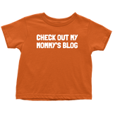 Blogging Toddler Shirt - Blogger Toddler Tee - Birthday Gift For Future Blogger - Check Out My Mommy's Blog - Many Sizes And Colors, Cotton