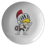Dinner Plate For Boy - Knight Dinner Plate - Dishwasher Safe