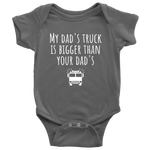 Cute Baby One-Piece - Firefighter Baby Shirt - My Dad's Truck - Firetruck One-Piece - Baby Shower Gift Idea - Many Sizes And Colors