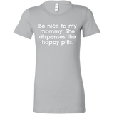 custom order - happy pills - pharmacist tee - bella - women's tee
