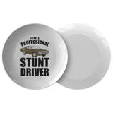Muscle Car Dinner Plate - Funny Driving Instructor Gift - Professional Stunt Driver - Classic Car Plate - Present For Driver