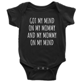 Funny Baby One-piece - Hip Hop Baby Clothes - Rap Parody Bodysuit - My Mommy On My Mind - Many Colors And Sizes - Baby Rap