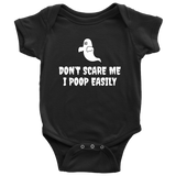 Funny Halloween Baby Shirt - Halloween Baby One-piece - Spooky Baby Bodysuit - I Poop Easily - Many Colors And Sizes - Baby Gift