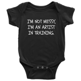 Funny Artist Baby One-piece - Art Teacher Baby Gift - Artist Baby Bodysuit - Artist In Training - Many Sizes And Colors Available