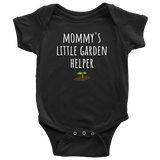 custom order - mommy's little garden helper - baby bodysuit