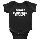 Cute Baby One-piece - Running Baby Shirt - Future Marathon Runner - Baby Shower Gift Idea - Many Sizes And Colors - All Cotton