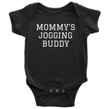 Cute Baby One-piece - Running Baby Shirt - Mommy's Jogging Buddy - Baby Shower Gift Idea - Many Sizes And Colors - All Cotton