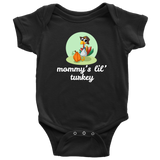 Cute Thanksgiving Baby Bodysuit - Thanksgiving Baby One-piece - Mommy's Lil' Turkey - Many Sizes And Colors