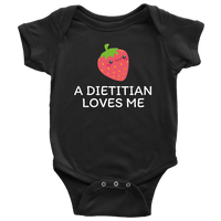 Dietitian Baby Shirt - Dietitian Baby Gift - Cute Baby One-piece - A Dietitian Loves Me - Baby Shower Gift Idea