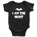 Funny Halloween Baby Shirt - Creepy Baby One-piece - Spooky Baby Bodysuit - I Am The Night - Many Colors And Sizes - Halloween Baby Gift