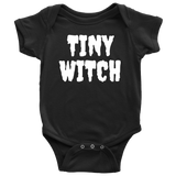 Funny Witch Baby One-piece - Witchcraft Baby Shirt - Tiny Witch - Many Sizes And Colors Available - Baby Shower of First Birthday