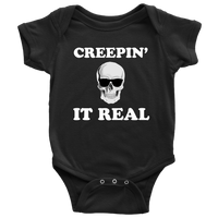 Halloween Baby Bodysuit - Creepy Baby One-piece - Spooky Baby Shirt - Skeleton Baby Shirt - Halloween Baby Gift - Creepin' It Real