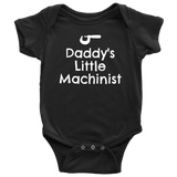 Machinist Baby One-piece - Machinist Baby Shirt - Machine Operator Baby - Daddy's Little Machinist - Many Sizes And Colors - Baby Gift Idea