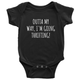 Thrifting Baby One-piece - Thrifter Baby Shirt - Junking or Antiquing Baby - Outta My Way I'm Going Thrifting - Many Sizes And Colors