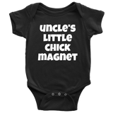Funny Baby One-piece - Cute Baby Shirt - Baby Bodysuit - Uncle's Little Chick Magnet - Baby Shower or First Birthday - Many Sizes And Colors