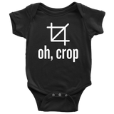 Graphic Designer Baby Shirt - Funny Baby One-piece - Oh, Crop - Baby Graphic Designer - Many Sizes And Colors Available - Baby Gift Idea