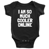 Blogging Baby Bodysuit - Blogger Baby One-piece - Funny Baby Gift - So Much Cooler Online - Many Sizes And Colors Available
