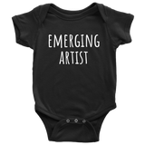 Funny Artist Baby One-piece - Art Teacher Baby Gift - Artist Baby Bodysuit - Emerging Artist - Many Sizes And Colors Available