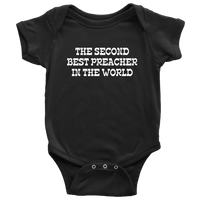 Cute Preacher Baby One-piece - Gift For Preacher or Minister Baby - Baby Bodysuit - Second Best Preacher - Baby Shower or Birthday Gift