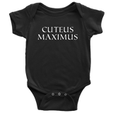 Cute Latin Baby One-piece - Latin Teacher Baby Shirt - Latin Baby Bodysuit - Cuteus Maximus - Baby Shower Gift - Many Sizes And Colors