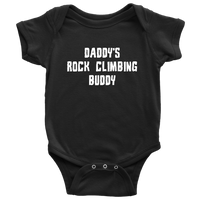 Rock Climber Baby Shirt - Rock Climbing Baby One-piece - Climber Baby Bodysuit - Daddy's Rock Climbing Buddy - Baby Shower Gift - All Cotton