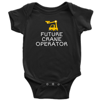 Crane Baby Bodysuit - Crane Operator Baby Gift - Future Crane Operator - Baby One-piece - Baby Shower Gift Idea