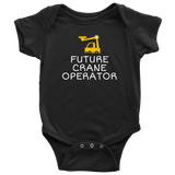 Crane Baby Bodysuit - Crane Operator Baby Gift - Future Crane Operator - Baby One-piece - Baby Shower Gift Idea