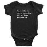 custom order - encrypt baby bodysuit