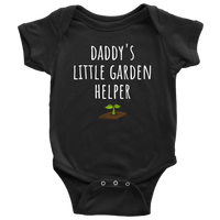 Cute Baby One-piece - Gardening Baby Shirt - Daddy's Little Garden Helper - Customization Available - Baby Shower, First Birthday Gift