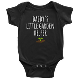 Cute Baby One-piece - Gardening Baby Shirt - Daddy's Little Garden Helper - Customization Available - Baby Shower, First Birthday Gift