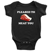 Butcher Baby Bodysuit - Cute Butcher Baby One-piece - Pleased To Meat You - Butcher Baby Gift - Baby Shower - First Birthday