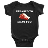 Butcher Baby Bodysuit - Cute Butcher Baby One-piece - Pleased To Meat You - Butcher Baby Gift - Baby Shower - First Birthday