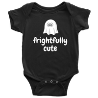 Cute Halloween Baby Shirt - Halloween Baby One-piece - Spooky Baby Bodysuit - Frightfully Cute - Halloween Baby Gift - All Cotton