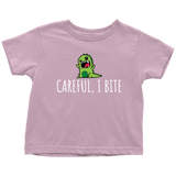 Cute Toddler Shirt - Funny Dinosaur Toddler Tee - Careful, I Bite - Cute Dinosaur Toddler Clothes - Toddler Birthday Gift - All Cotton