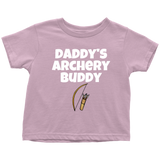Cute Toddler Shirt - Archery Toddler Tee - Daddy's Archery Buddy - Birthday Gift Idea