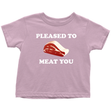 Butcher Toddler Shirt - Cute Butcher Toddler Tee - Pleased To Meat You - Birthday Gift