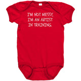 Funny Artist Baby One-piece - Art Teacher Baby Gift - Artist Baby Bodysuit - Artist In Training