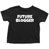 Blogging Toddler Shirt - Blogger Toddler Tee - Gift For Blogger's Kid - Future Blogger - Many Sizes And Colors - Birthday Gift Idea