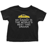 Taxi Driver Toddler Shirt - Cab Driver Toddler Tee - Taxicab - World's Best Taxi Driver - Birthday Gift