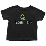 Cute Toddler Shirt - Funny Dinosaur Toddler Tee - Careful, I Bite - Cute Dinosaur Toddler Clothes - Toddler Birthday Gift - All Cotton