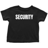 Cute Toddler Shirt - Adorable Toddler Tee - Security Guard - Birthday Gift