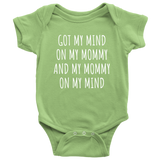 Funny Baby One-piece - Hip Hop Baby Clothes - Rap Parody Bodysuit - My Mommy On My Mind - Many Colors And Sizes - Baby Rap